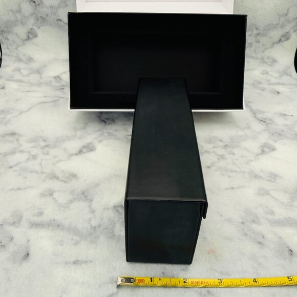 Balmain Sunglasses Case,White Box,Black Wide Hard Case,Soft Drawstring Bag,Card - Picture 7 of 10